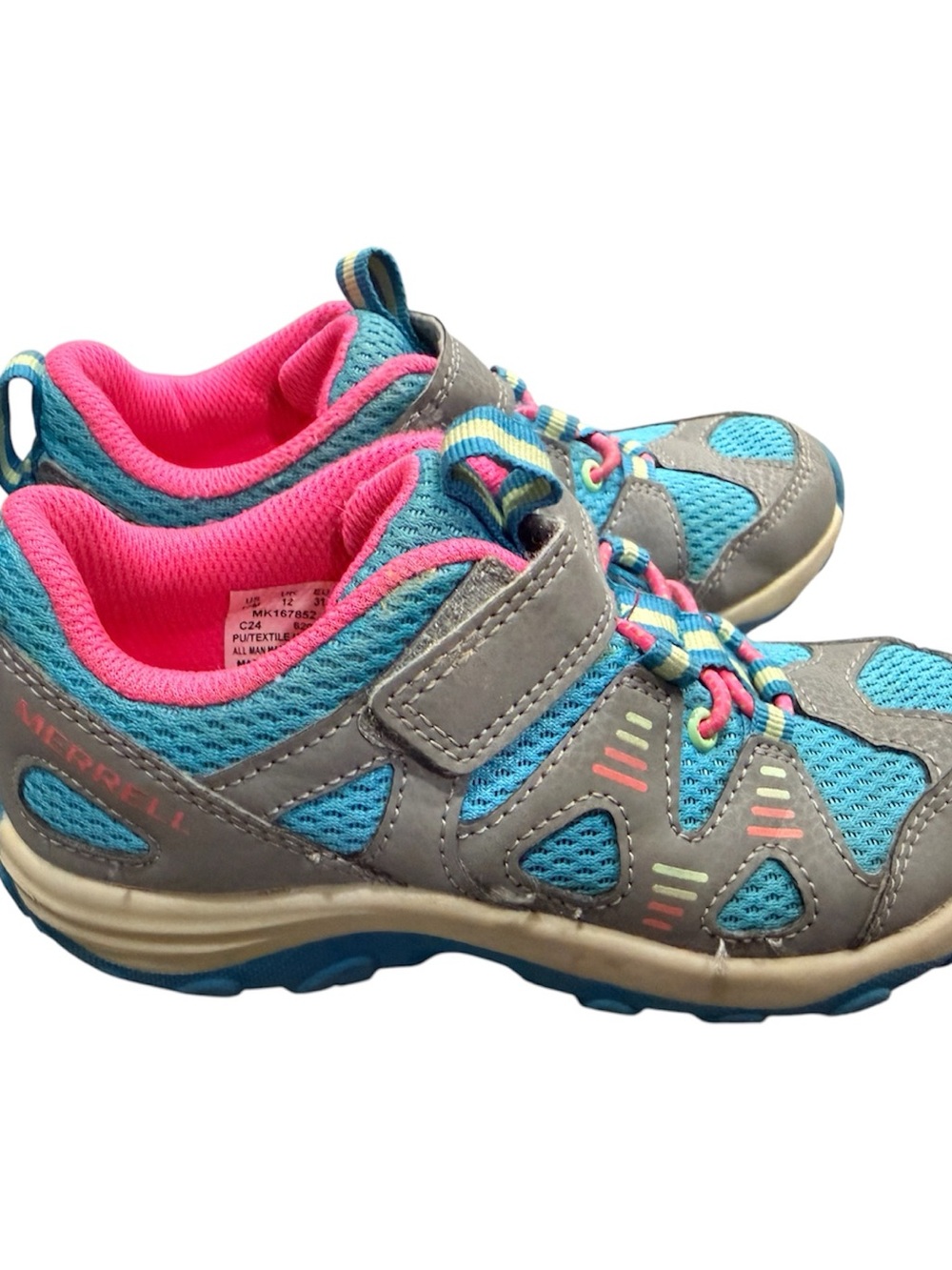 Merrell Kids Turquoise & Pink Athletic Sneakers